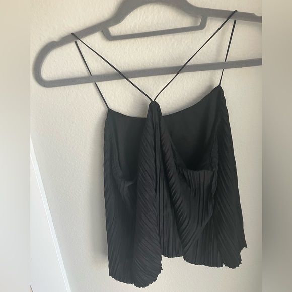 Black flow dressy top. - Picture 2 of 2